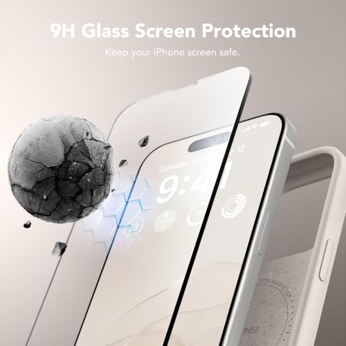 GONEZ Magnetic for iPhone 15 Pro Case, Silicone Cover Stone - color: A-Stone, size: Iphone 15 Pro