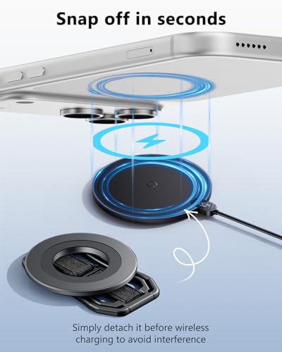for Magsafe Phone Grip & Magnetic Ring Holder - color: Black