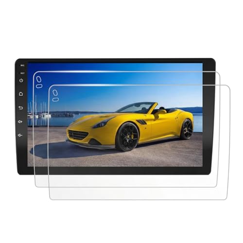 2 Pack 9 Inch Trapezoid Car Screen Protector, HD Clear Tempered Glass - size: 9 Inch High Definition