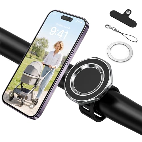 Magnetic Stroller Phone Mount, Adjustable Handlebar Holder