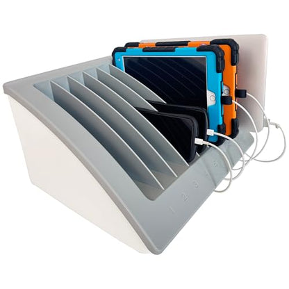 8-Device Laptop & Tablet Charging Station with Surge Protection - size: 8-Device