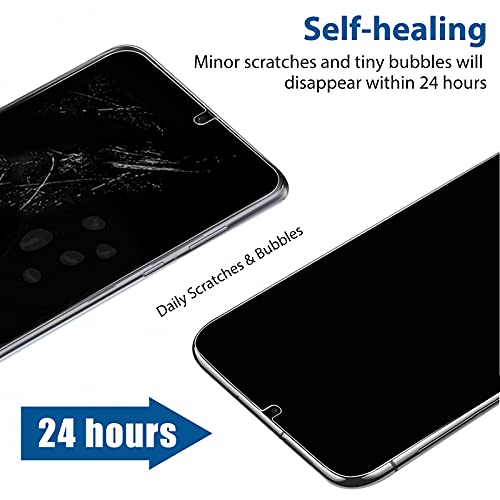 [2 Pack Compatible with Samsung Galaxy S20 Ultra 5G 6.9-inch Privacy Screen Protector, Anti-Spy Flexible TPU Film, Support Fingerprint Unlock, Easy Installation, Full Coverage, Bubble Free