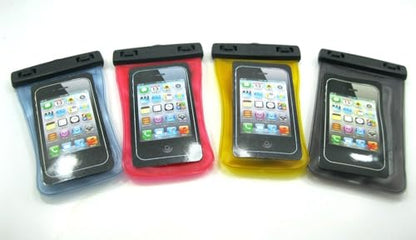 Universal Waterproof Phone Pouch, 1 pcs, Random Color | w/Arm Band, Lanyard Armband, Diving, Beach, Dry Bag Skiing, Water Event, Pool Party