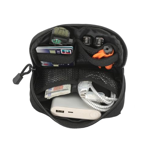 Mini Heavy Duty Tactical Belt Pouch for Men - Small Molle Pouch,Admin Pouch - color: khaki