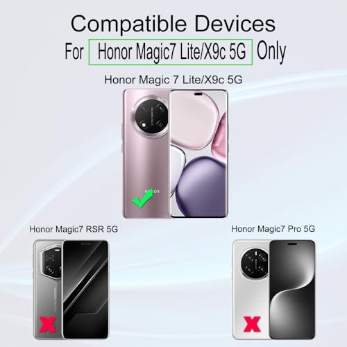 Ibywind for Honor Magic 7 Lite/X9c 5G Screen Protector,2-Pack,Hydrogel Film with Camera Lens Protector,Easy Installation Tool,Bubble-Free,Fingerprint Unlock Compatible,Anti-Shatter,Anti-Scratch - size: Magic 7 Lite 6.78 inch