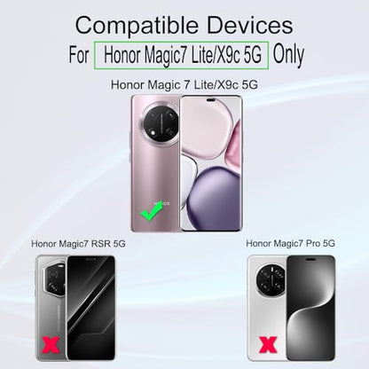 Ibywind for Honor Magic 7 Lite/X9c 5G Screen Protector,2-Pack,Hydrogel Film with Camera Lens Protector,Easy Installation Tool,Bubble-Free,Fingerprint Unlock Compatible,Anti-Shatter,Anti-Scratch - size: Magic 7 Lite 6.78 inch