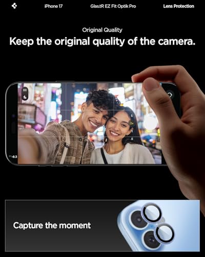 Spigen Camera Lens Protector for iPhone 17 (16 Plus/16) - Mist Blue - color: Mist Blue