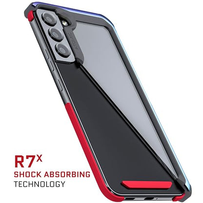 Ghostek ATOMIC slim S22+ 5G Phone Case with Clear Back and Iridescent Aluminum Bumper Military Grade Shockproof Protective Phone Cover Designed for 2022 Samsung Galaxy S22+ Plus (6.6 Inch) (Prismatic) - color: Prismatic, size: Galaxy S22 Plus