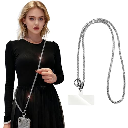 Phone Lanyard, On-the-Go Universal Crossbody Strap Neck Lanyard with Phone Tether Patches for Most Cellphones - color: I