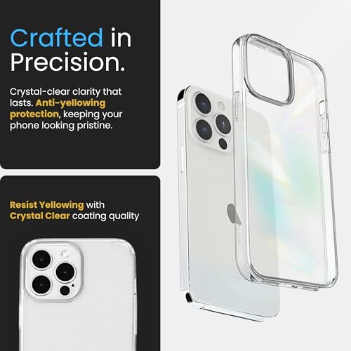 for Apple iPhone 13 Pro Max Case 6.7", Anti Yellowing Silicone 13 Pro Max Phone Case, Transparent Crystal Clear Phone Cases with Shockproof Drop Protection, Compatible with Magsafe Wireless Charging - color: Transparent