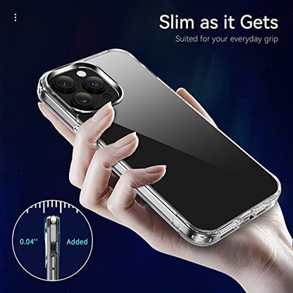 navor Transparent Diamond Clear Phone Case Compatible with iPhone 14 Pro 6.1-inch Lightweight Anti-Yellowing Scratch-Resistant Slim Fit Shockproof Military Grade Anti Drop [Clear] - size: iPhone 14 Pro 6.1"