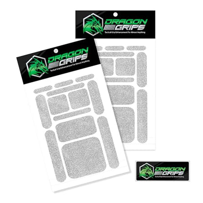 Dragon Grips 13pc Rubber Grip Tape, Non-Slip Adhesive Phone Grip Stickers - color: Clear, size: 2 pack