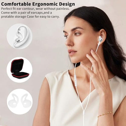 USB C Earbuds Wired Headphone for iPhone 18 Pro Max 17 16 17e,White - color: White