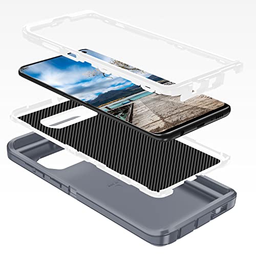 for Galaxy S10 Case,[Without Screen Protector] Heavy Duty Shockproof Dust/Drop Poof 3 Layers Full Bady Protection Rugged Cover Case for Galaxy S10 6.1",Grey - color: Grey/White