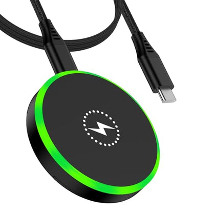 25W Samsung Magnetic Charger Fast Wireless Phone Charger Magsafe Charging Pad for Android Samsung Galaxy S26 Ultra/S26 Plus/S25 Ultra/S24/S23/S22/S21/S20/Google Pixel 10a/10 Pro/9a/9/8a/7a/8/7 Pro/6 - color: Black