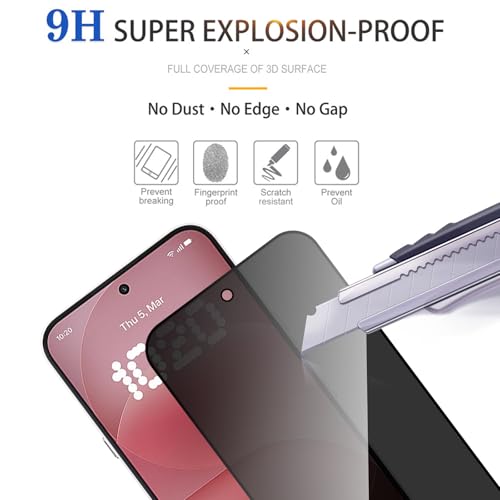 3 Pack Privacy Screen Protector for Nothing Phone (4a) Pro