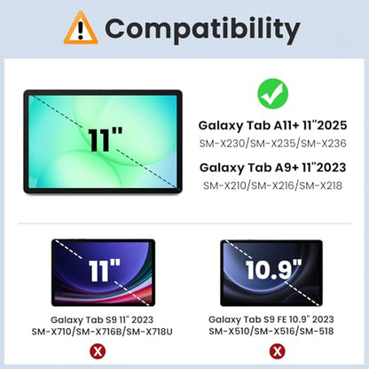 MoKo 3 Pack Screen Protector for 11" Samsung Galaxy Tab A11 Plus/A11+ 2025