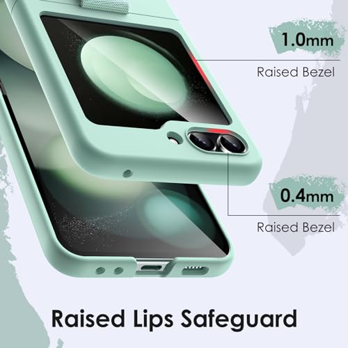 JETech Case for Samsung Galaxy Z Flip 5, Mint Green