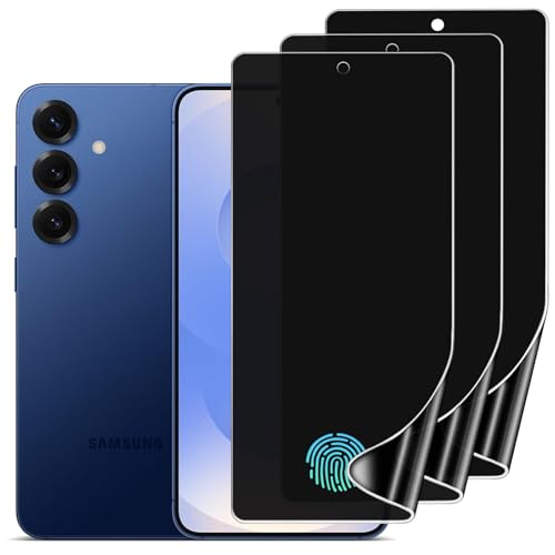 TPU Privacy Screen Protector for Samsung Galaxy S25 6.2", 3 Pack - size: Samsung Galaxy S25