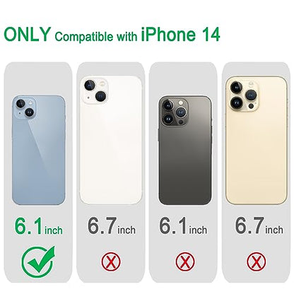 JJGoo Compatible with iPhone 14 Case Clear, Soft Shockproof Protective Slim Thin Phone Bumper Cover Transparent Phone Case - color: Clear