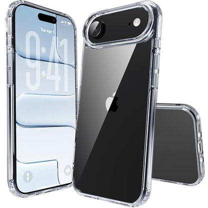for iPhone 17 air Case Transparent Phone Cover, [10 FT Military Grade Drop Protection] Slim Durable Shockproof Protective Bumper (Transparent, iPhone 17 air) - color: Transparent, size: iPhone 17 Air