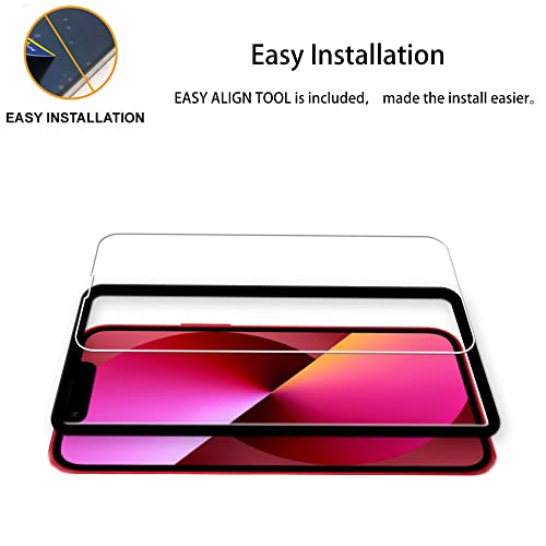 Easy Alignment Frame Designed For iPhone 13 mini Tempered Glass Screen Protector 2-Pack Camera Lens Protector Film 2-Pack