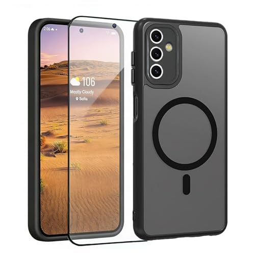 Magnetic for Samsung Galaxy A13 5G Phone Case with Screen Protector, Black - color: Black, size: Galaxy A13