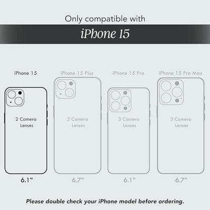 COCOMII Rectangle for iPhone 15 Case, Natural Real Mother of Pearl | Compatible with MagSafe Wireless Charging, Shockproof 10ft Drop Protection, Camera & Screen Protection, Premium Glossy Finish - color: Natural Real Mother of Pearl, size: iPhone 15 (6.1"