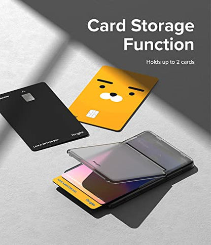Ringke Stand Slot Card Holder [Phone Wallet Stick on + Stand] ID & Credit Card Holder for Phone Case, Solid Card Wallet with Phone Kickstand Compatible with iPhone Galaxy Android - Smoke Black - color: Smoke Black