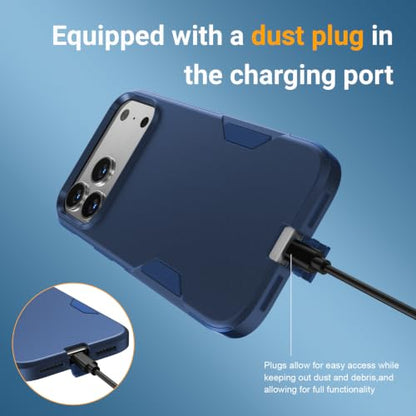 jaroco Magnetic for iPhone 17 Pro Max Case Heavy Duty Rugged Dual-Layer Blue - color: Blue, size: iPhone 17 Pro Max