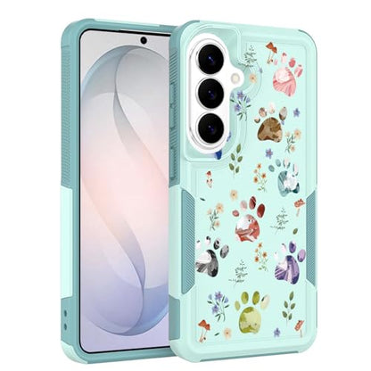 for Samsung Galaxy S26 5G Case: Cute Flowers Floral Design for Girls Women Slim Soft TPU Bumper Shockproof Silicone Cell Phone Cover (Dog Paw) - color: Dog Paw