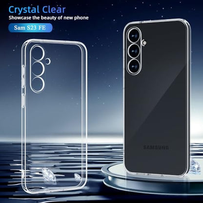 X-level Samsung Galaxy S23 FE Case Clear Slim Fit Ultra-Thin Super Soft TPU S23 FE Phone Cover Light Protective Anti-Slip Grip Scratch Resistant Phone Cases for Samsung S23 FE/ S23 FE 5G -Clear - color: Clear