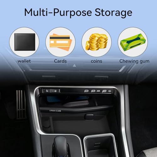 SMABEE Center Console Lower Organizer Tray for Lexus TX 2026 2025 - color: Center Console Armrest Lower Organizer Tray