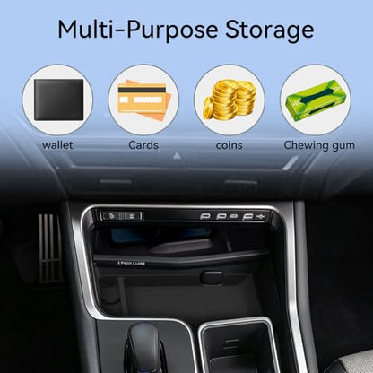 SMABEE Center Console Lower Organizer Tray for Lexus TX 2026 2025 - color: Center Console Armrest Lower Organizer Tray