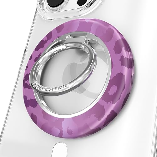 VELVET CAVIAR Compatible with MagSafe Phone Grip - color: Amethyst Leopard