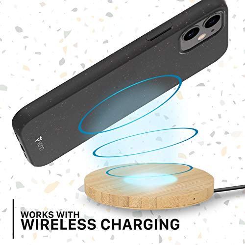 VENA ECO Biodegradable Case Compatible with Apple iPhone 12 Mini (5.4"-inch), (Biodegradable TPU, Drop Proof) Eco-Friendly Slim Protective Case Cover - Black