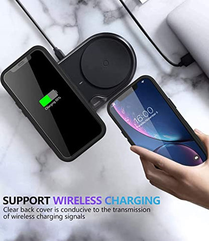 Diverbox for iPhone Xr Case [Shockproof] [Dropproof] [Dust-Proof],Heavy Duty Protection Phone Case Cover for Apple iPhone XR - color: Black-3in1