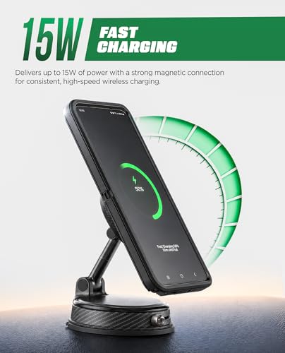 Galvanox™ X8-PRO Vacuum Suction Car Mount Wireless Charger for Samsung