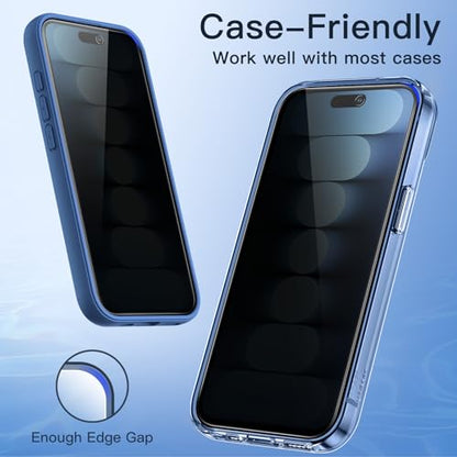 JETech Privacy Screen Protector for iPhone 15 Plus, 2-Pack - size: iPhone 15 Plus