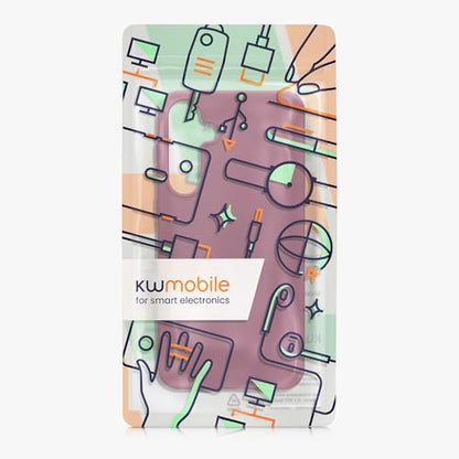 kwmobile Case Compatible with Samsung Galaxy A55 5G Case - Soft Slim Protective TPU Silicone Cover - Magenta Purple - color: magenta purple, size: Galaxy A55 5G