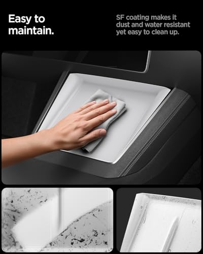 Spigen Wireless Charging Pad Cover for Tesla Model Y Juniper/YL - White - color: White