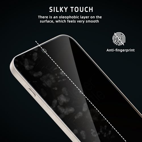 Privacy Screen Protector for One Plus 15, Flexible TPU Protective Film [2+2 Pack] Camera Lens Protector [3D Full Coverage] [Anti-Spy] [Scratch-Resistant] for Oneplus 15 - size: OnePlus 15