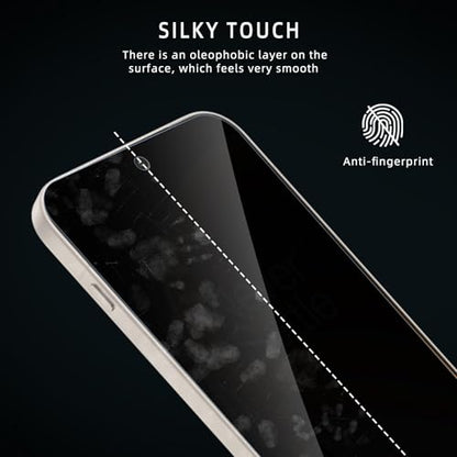 Privacy Screen Protector for One Plus 15, Flexible TPU Protective Film [2+2 Pack] Camera Lens Protector [3D Full Coverage] [Anti-Spy] [Scratch-Resistant] for Oneplus 15 - size: OnePlus 15
