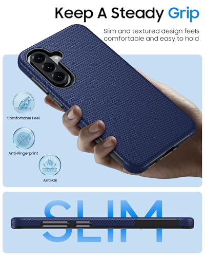 for Galaxy A37 5G Phone Case, Galaxy A36 5G Phone Case, Anti-Slip Textured, 14FT Mili-Grade Drop Protection Tested Samsung A37 5G Case, TPU+PC Dual Layer Shockproof Cover for A56 (Blue) - color: Blue