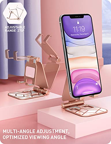 i-Blason Cell Phone Stand for Desk, Phone Holder fits All Phones, Marble - color: Marble