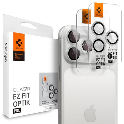 Spigen Camera Lens Protector for iPhone 17 Pro Max / 17 Pro - Silver - color: Silver - iPhone 17 series