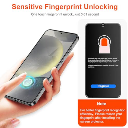 2 Pack 4 Way 360 ° Matte Privacy Screen Protector for Samsung Galaxy S24 6.2 Inch[Not Glass], Anti-Scratch, Anti-Glare, Support fingerprint - size: Samsung Galaxy S24