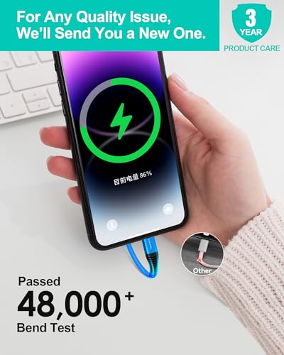 Short USB A to USB C Cable 1ft, Soft Silicone 3A Fast Charging Cable - color: Variety Pack, size: 1 Ft.