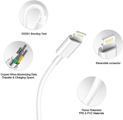 iPhone Car Charger,【2Pack】38W Dual Port USB C+QC3.0 [Apple MFi Certified] Fast Charging Cigarette Lighter iPhone Charger Car Adapter with【2 Pack】Lightning Cable for iPhone 14 13 Pro Max 12 11 X - Grey - color: Grey