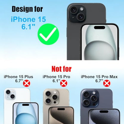 3 Pack Privacy Screen Protector For iPhone 15 (6.1")